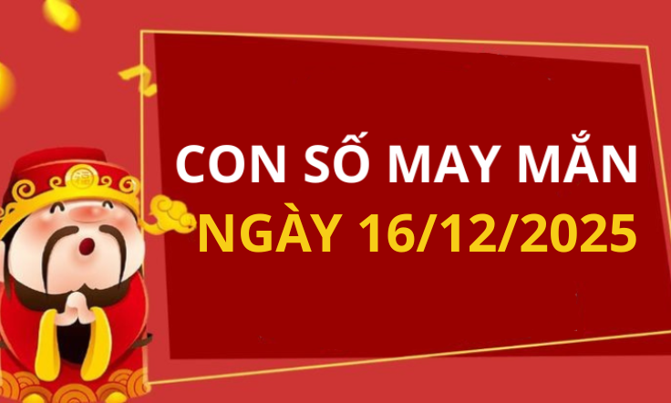 Con số may mắn hôm nay 16/12/2025 theo tuổi: Xem số hay có lộc ngay