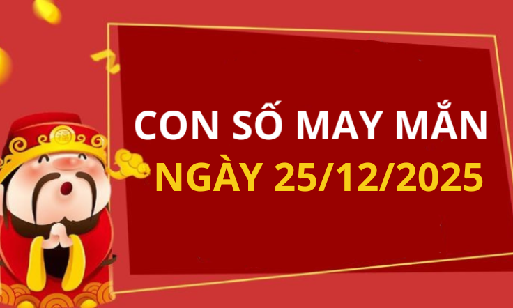 Con số may mắn hôm nay 25/12/2025 theo tuổi: Xem số vàng hợp tuổi bạn